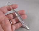 Feather Bookmark Charm Silver Tone 2pcs (G007-2)