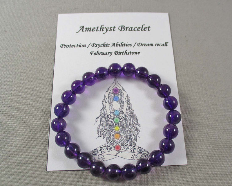 Amethyst Crystal Bracelet 1pc (C095)