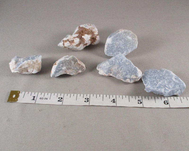 Angelite Stone Raw 2pcs H100**