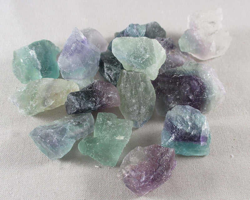 Rainbow Fluorite Crystals Raw (Small) 3pcs J194**