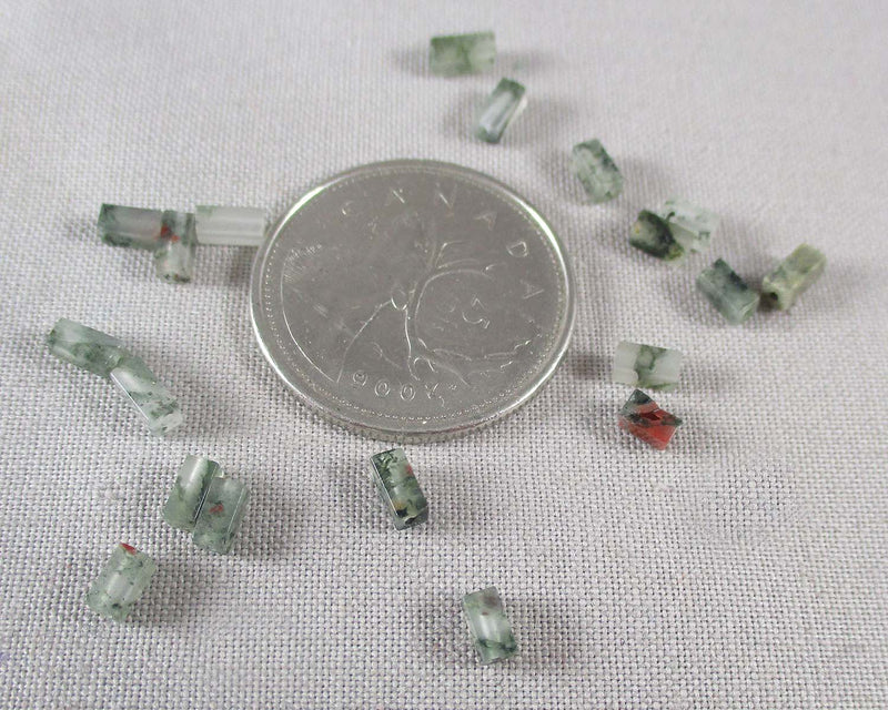 Bloodstone Beads Rectangle 5mm 20pcs (0574)