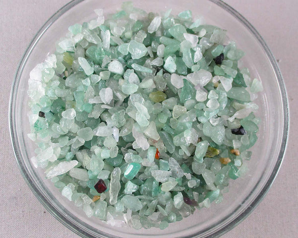 Green Aventurine Stone Chips 100g - Undrilled (G045)
