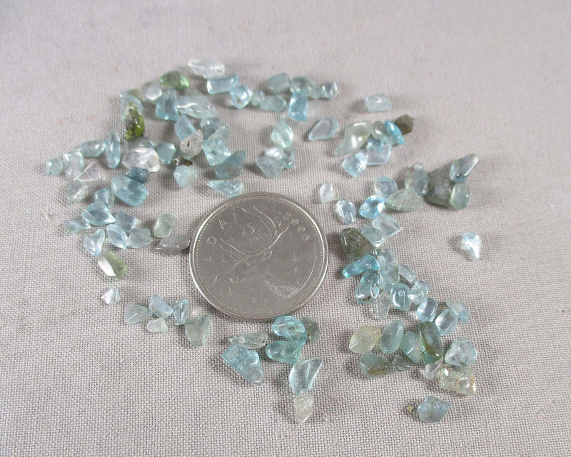 Blue Apatite Chips (Undrilled)