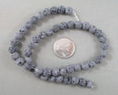 Lava Beads Round Frosted Various Sizes