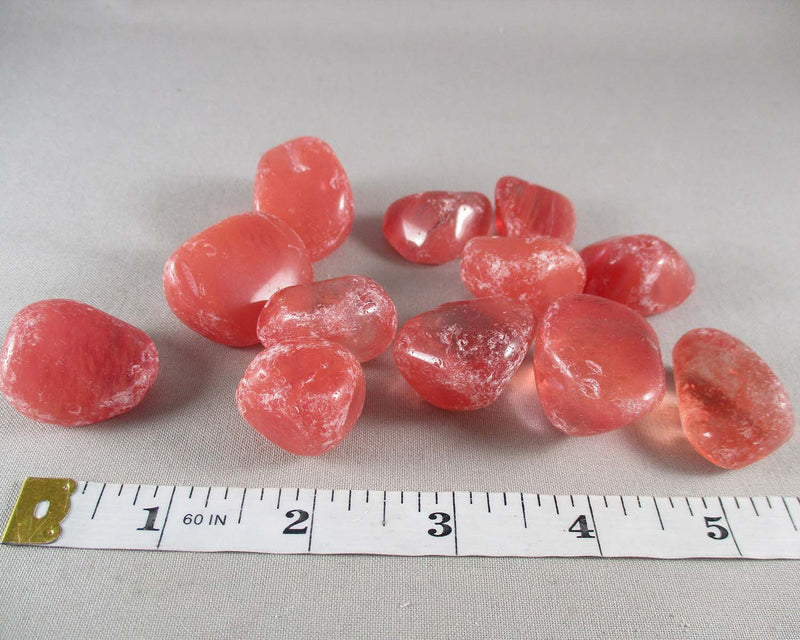 Cherry Quartz Polished Stones 3pcs T297