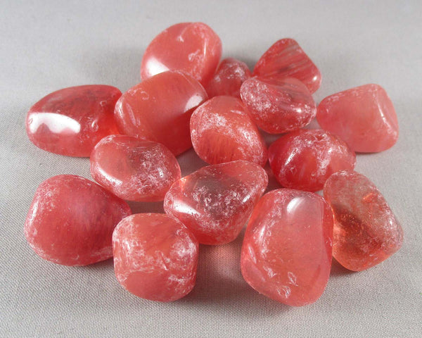 Cherry Quartz Polished Stones 3pcs T297