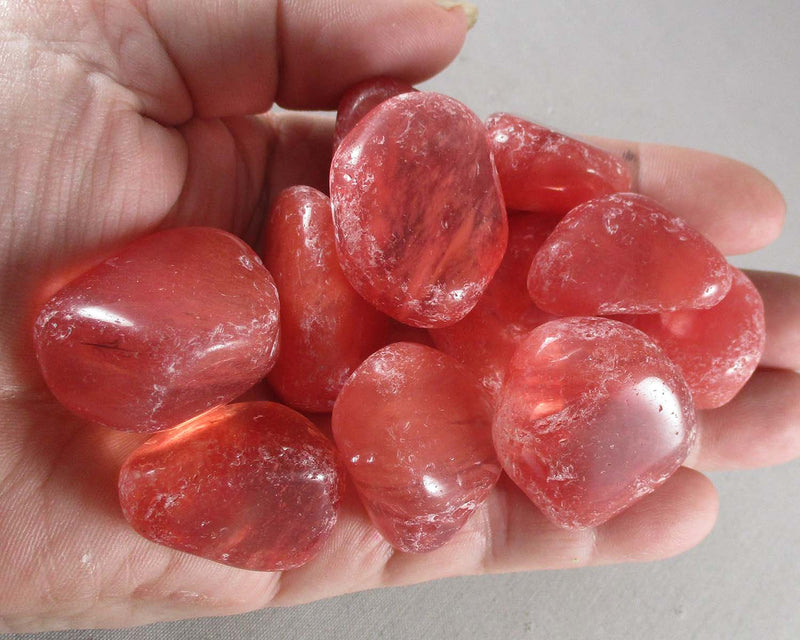 Cherry Quartz Polished Stones 3pcs T297