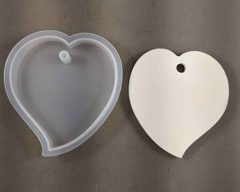 Large Silicone Resin Mold Heart 7cm 1pc (2135)