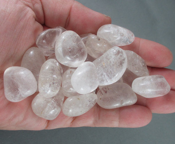 clear quartz polished stones